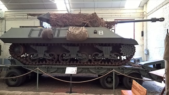 Surviving British 17pdr Achillies Tank Destroyer in Bastogne Belgium