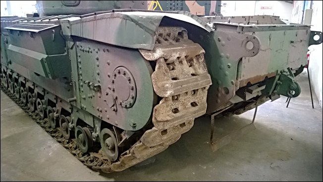 Back of a Restored British Churchill MkIV Heavy Tank Rear of a Surviving British Churchill MkIV Heavy Tank