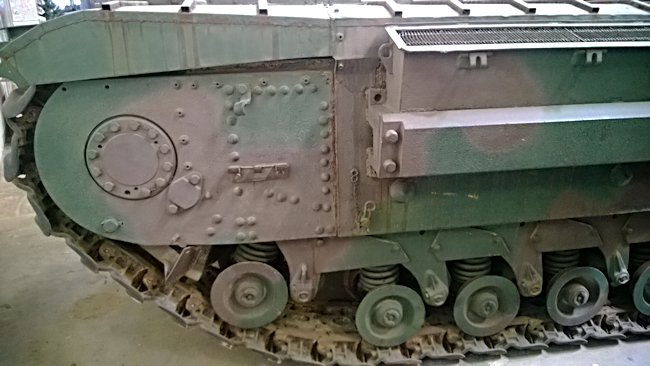 Surviving British Churchill MkIV Heavy Tank Track and armour covering plate