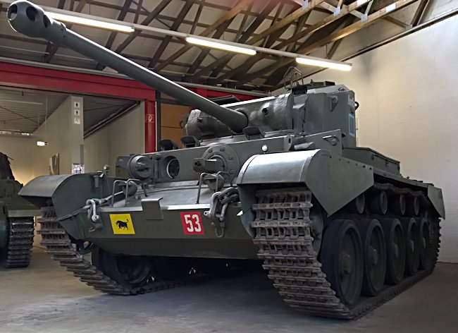 Surviving WW2 A34 British Comet Cruiser Tank at the German Tank Museum in the small military town of Munster, Germany