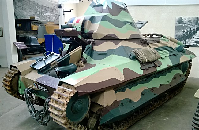 Surviving FCM 36 Char léger Modèle 1936 French WW2 light infantry Tank