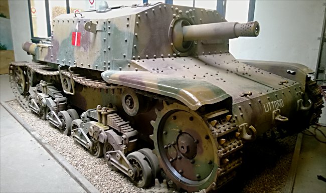 Surviving Semovente M40 Italian Self-propelled Gun