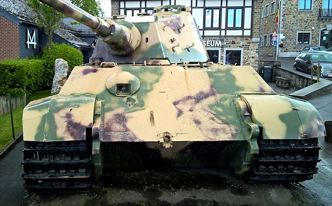 Surviving German King Tiger Tank in the La Gleize, Belgium Ardennes