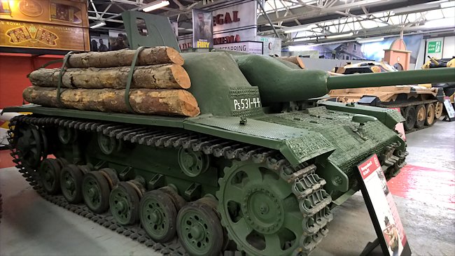 Surviving German StuG III Sturmgeschutz Ausf. G at the Tank Museum, Bovington, England 