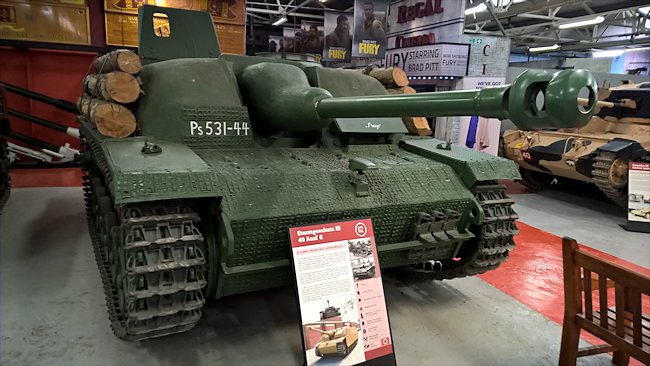 Surviving German StuG III Sturmgeschutz Ausf. G at the Tank Museum, Bovington, England