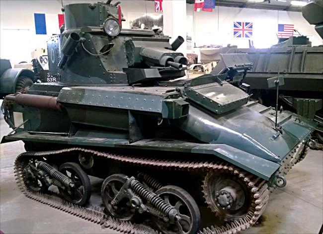 Surviving Vickers Light Tank MkVI Tank