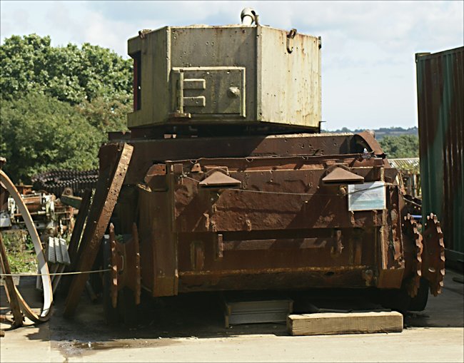 Rear view of the Surviving WW2 British A30 Challenger Tank