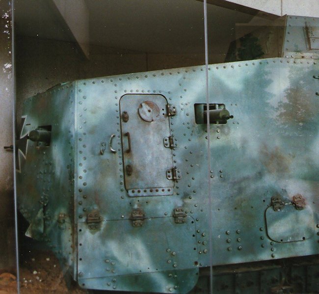 Preserved WW1 German Sturmpanzerwagen A7V tank