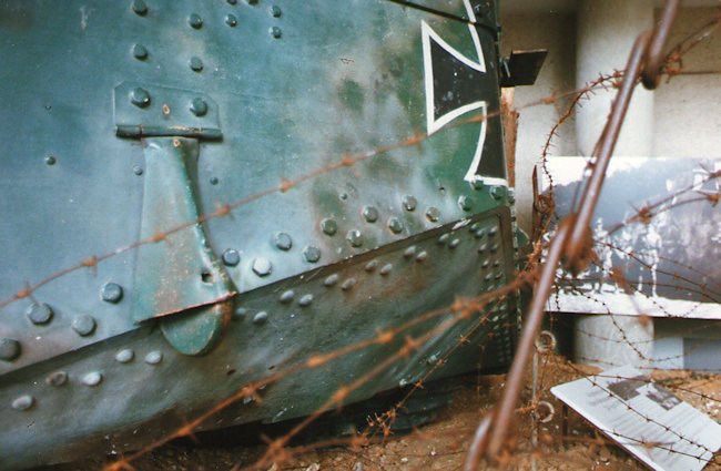 Preserved WW1 German Sturmpanzerwagen A7V tank