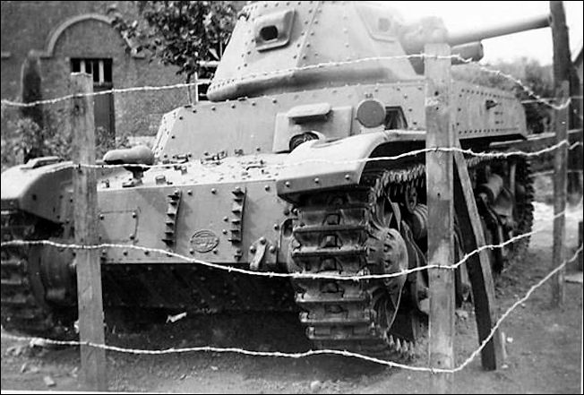 ACG-1 tank 829 knocked out on 17th May 1940 at Kapelle-op-den-Bos