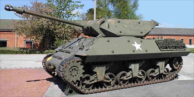 Surviving British 17pdr Achillies Tank Destroyer in Bastogne Belgium