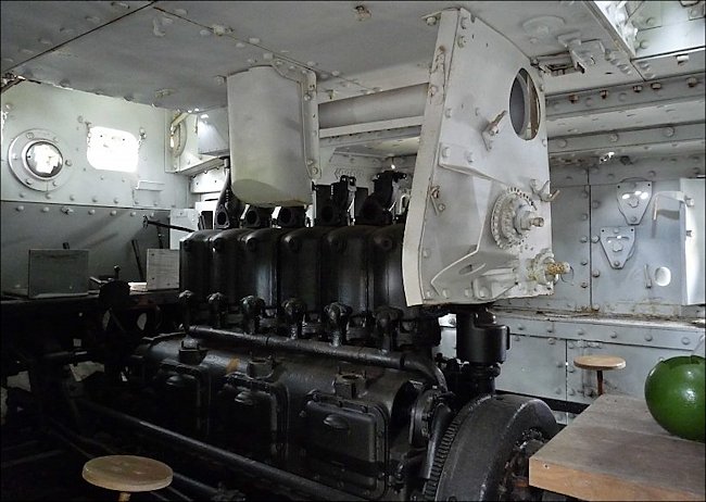 rebuilt WW1 Red Army Mark V Female Tank in Severodvinsk, Arkhangelsk (Archangel) in North West Russia