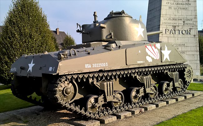 Avranches surviving M4A4T(75) ShermanTank used during D-Day