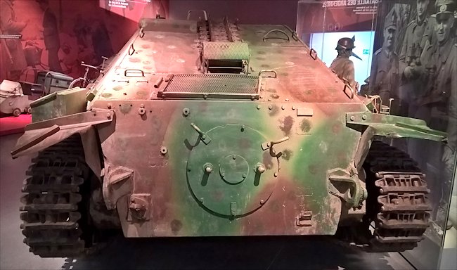 preserved jagdpanzer 38(t) Hetzer tank destroyer Bastogne