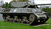 Surviving Battle of the Bulge 1944 British Achilles 17pdr Tank Destroyer in Bastogne, Belgium