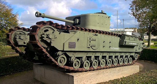 Surviving Churchill Mk VII Flamethrower Tank used in Normandy during D-Day
