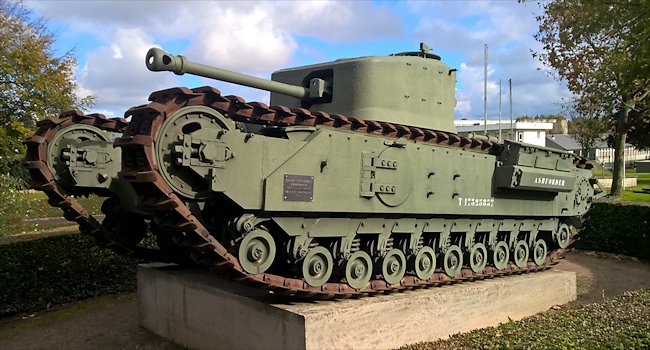 Churchill Mk VII Crocodile Flamethrower Tank Bayeux Battle of Normandy  Museum