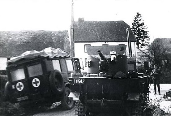 Knocked out Belgium Army 1940 Carden Loyd T13 B2 Tank