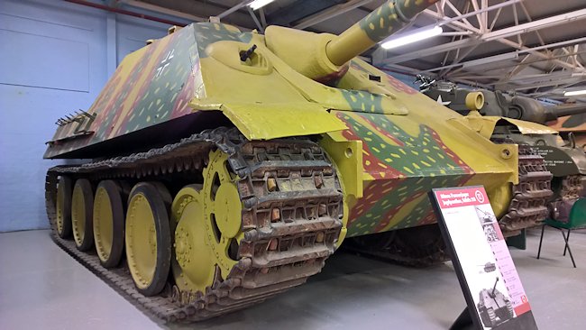 Surviving German WW2 Jagdpanzer V Tank Destroyer at the Tank Museum Bovington, England