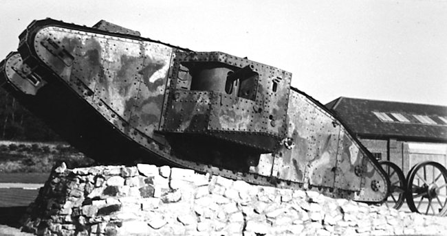 Surviving WW1 British Mark Mark II Tank