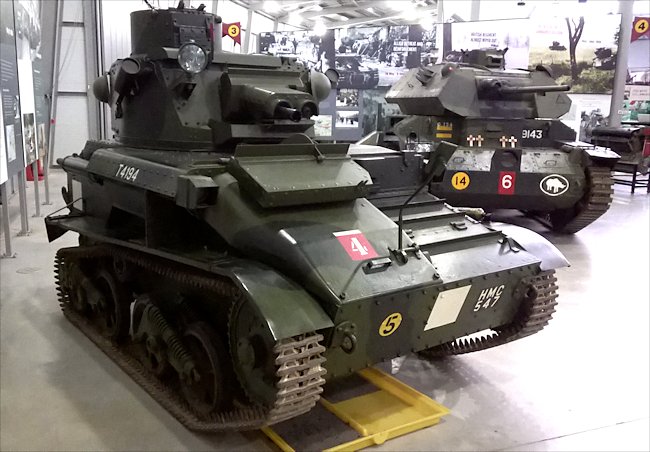 Surviving Vickers MkVI B Light Tank at the Tank Museum, Bovington, Dorset, England.