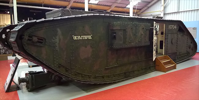 Surviving WW1 British Mark V** Female Tank