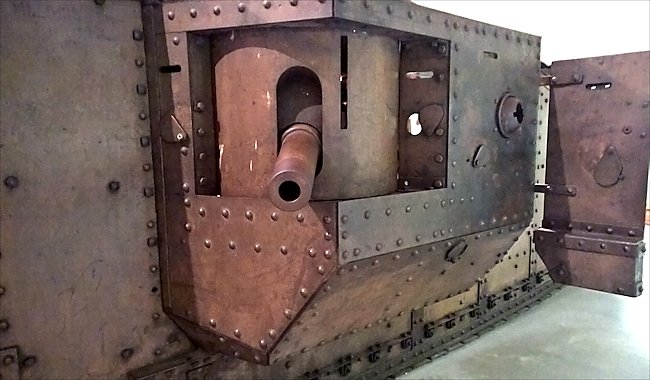 Surviving British WW1 MkIV Male Tank