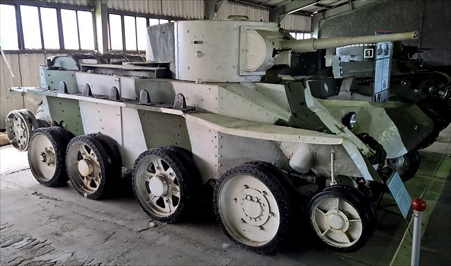 Restored Soviet WW2 BT-5 fast Tank