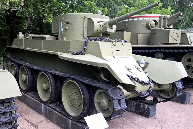 Restored Soviet WW2 BT-7 fast Tank