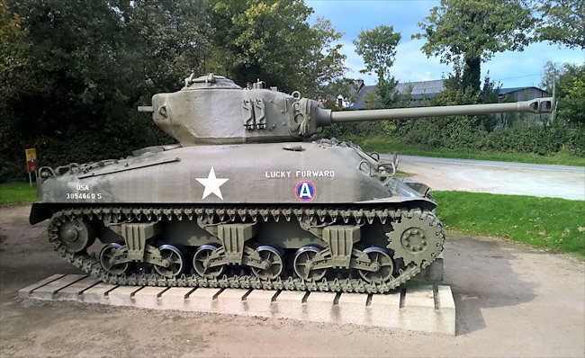 M4A1(76) Sherman tank at Camp Patton