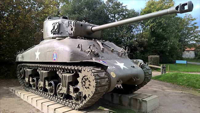 Surviving M4A1(76) Sherman Tank used in D-Day