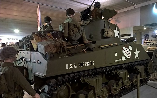 Preserved M4A2 Sherman used during D-Day