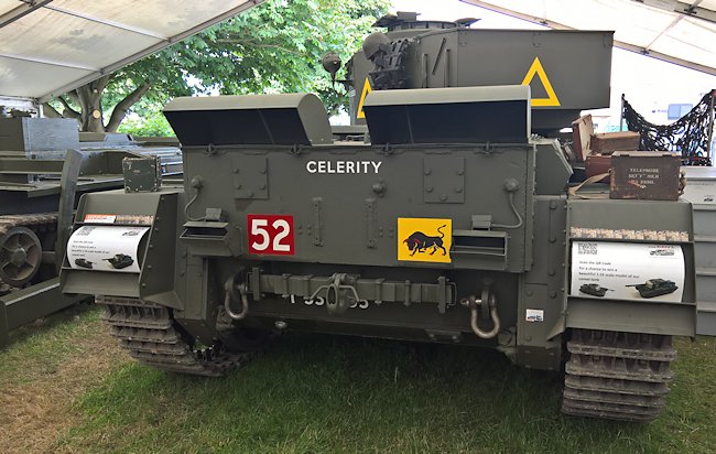 British Comet tank number T335252 with Normandy exhaust cowlings