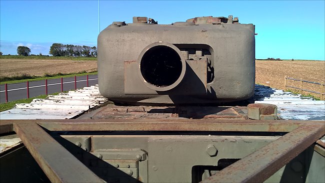 The Petard 290mm Spigot Mortar was fitted to the Churchill Mk IV ARVE tank