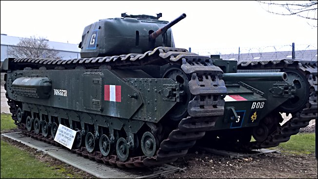 Preserved British Churchill Mkii 2 Infantry Tank