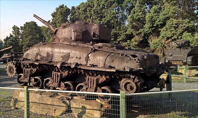 Surviving M4A1 DD Sherman tank used in Normandy during D-Day