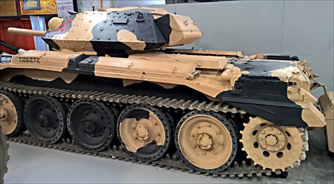 Side view of a surviving A15 British Crusader MkIII tank
