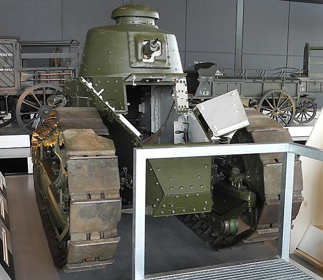 Surviving French built WW1 Renault FT-17 Tank