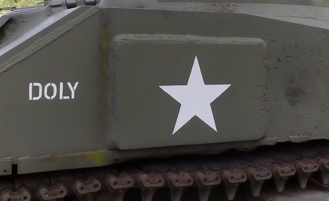 Preserved British Sherman Firefly Tank saw action in the WW2 Battle of the Bulge