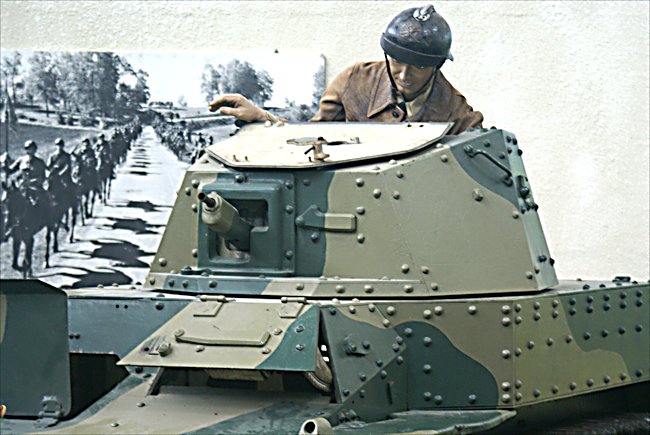 Surviving French AMR 33 WW2 Light Tank