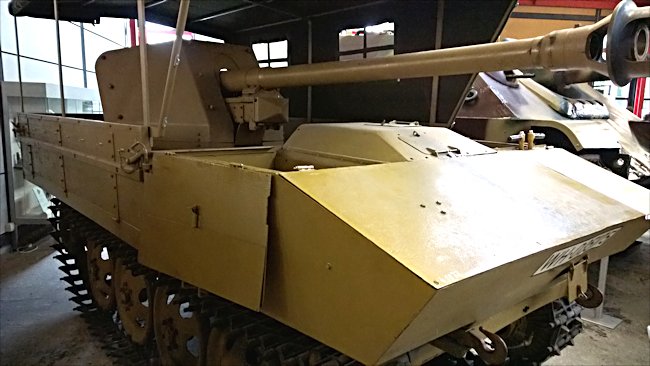 Preserved WW2 Raupenschlepper Ost RSO Pak 40 Tank Destroyer at the German Tank Museum in Munster