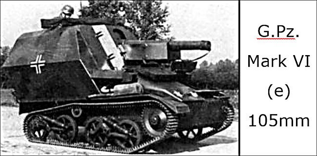 Captured converted Vickers Light Tank MkVI Tank