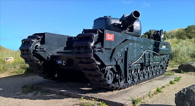 Churchill Mk IV AVRE Tank Juno Beach D-Day memorial