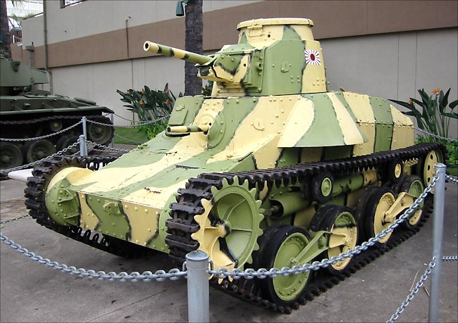 Surviving Japanese WW2 Type 95 Ha-Go light tank