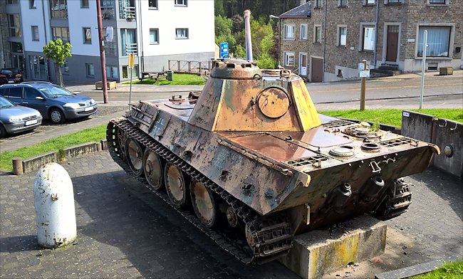 Rear view of the Houfflaize Panther tank