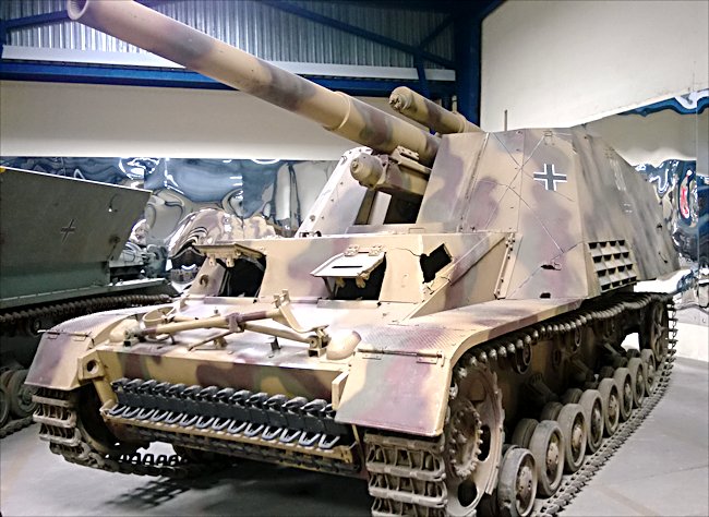 Surviving German Hummel self propelled artillery gun of WW2