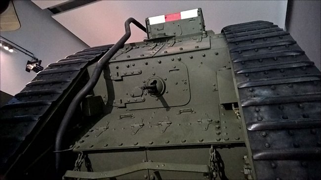 Surviving WW1 British Mark V Male Tank