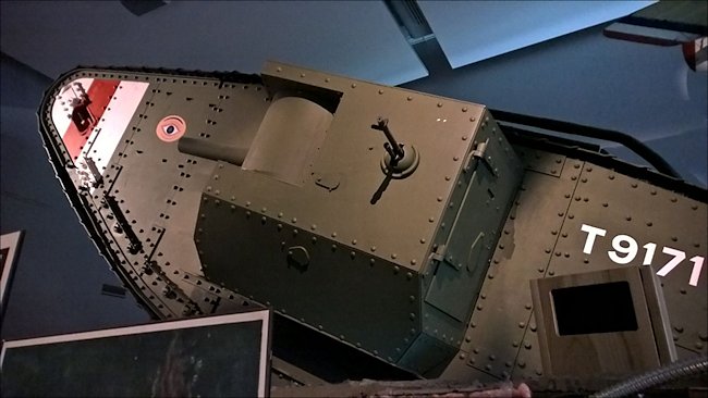 Surviving WW1 British Mark V Male Tank