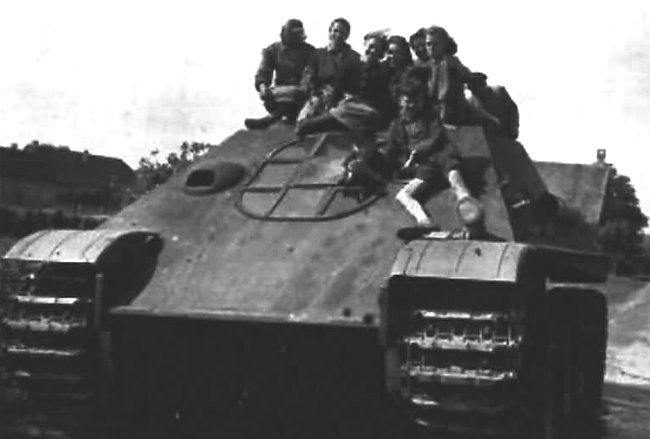 Surviving German WW2 Jagdpanzer V Tank Destroyer at the Tank Museum Bovington, England