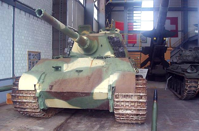 Surviving German King Tiger II Ausf. B Heavy Tank being restored at the Schweizerisches Militermuseum, Full, Switzerland
